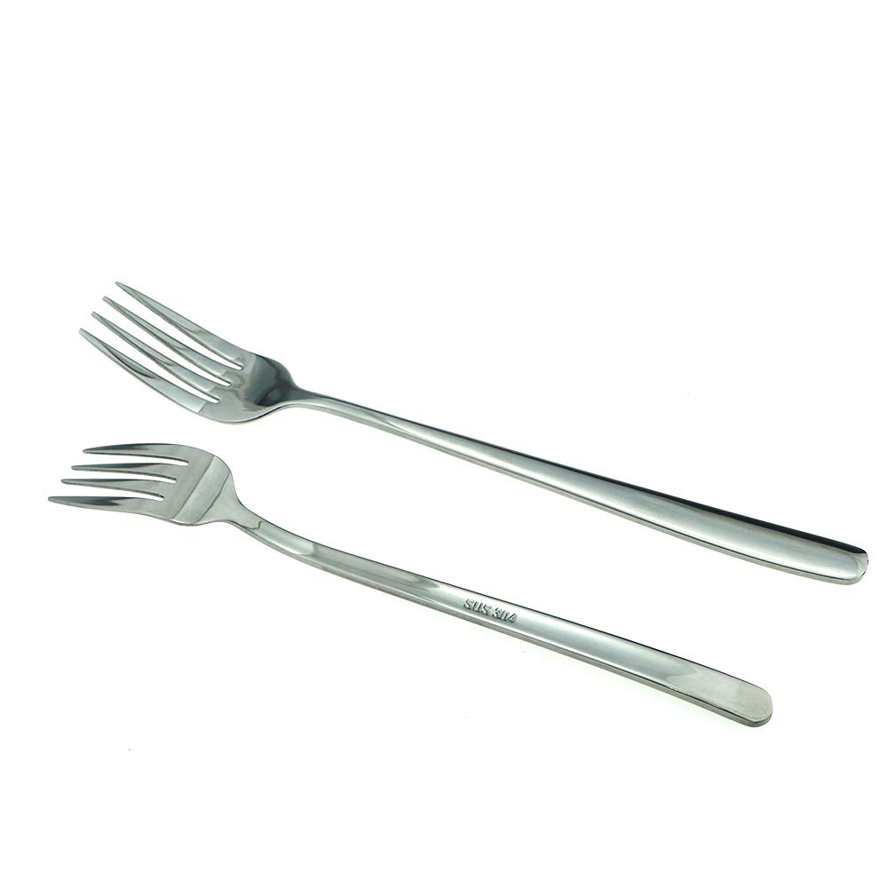 JASHII Mirror Polished 30-Piece SUS304 Stainless Steel Flatware Set - Dinner Knives, Forks, Spoons, Dessert Forks & Salad Spoons for 6 People | Elegant Tableware for Restaurants, Weddings, Dinner Parties & Home Dining