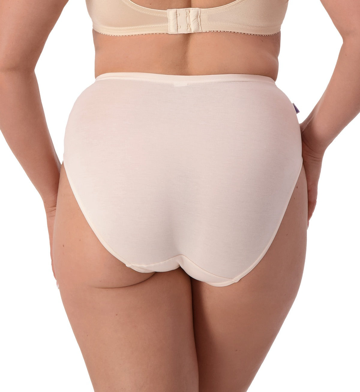 Sloggi Women's High Waist Bikini 2-Pack - Comfortable Cotton Underwear for Yoga, Swimming & Beach Vacation