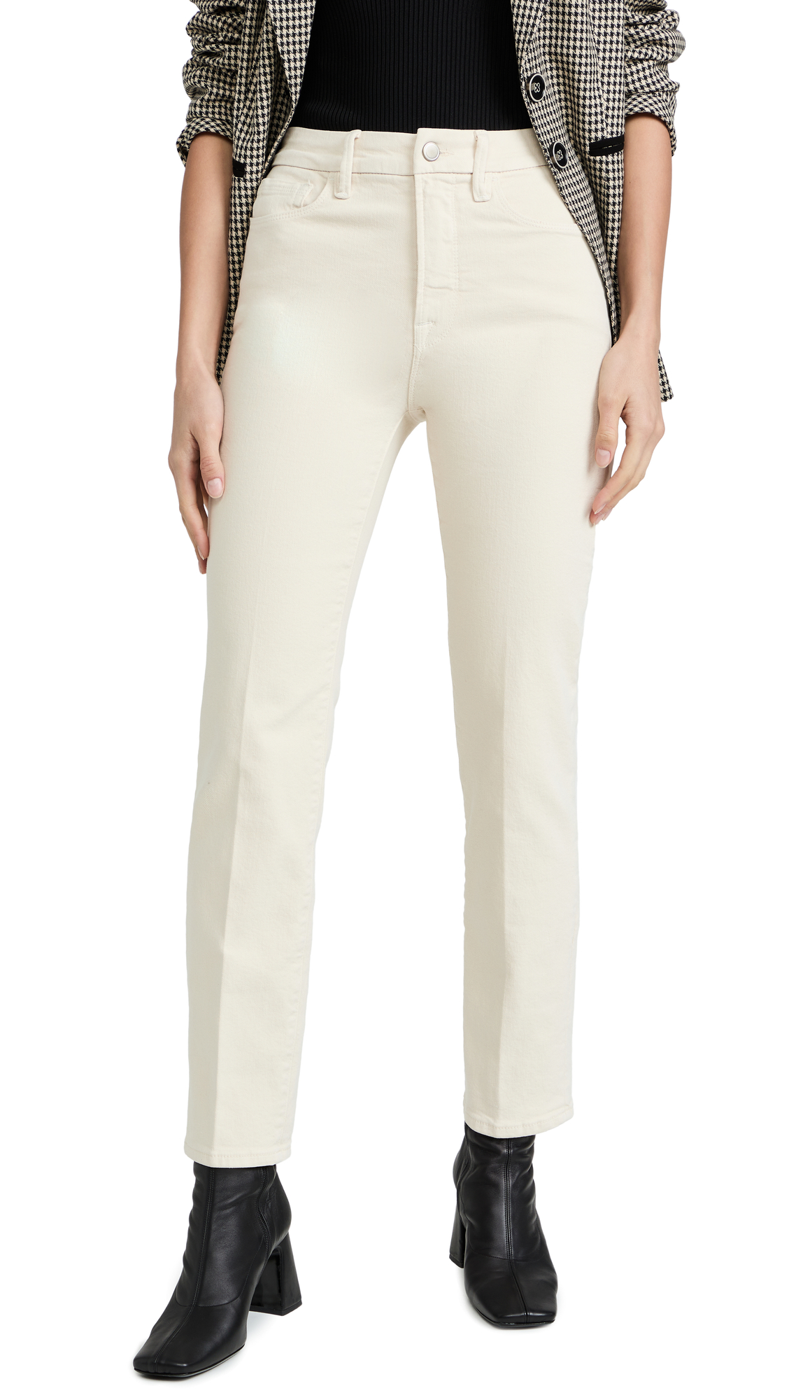 Good American Women's Classic Jeans - High Waist Stretch Denim Pants for Everyday Comfort & Style | Perfect for Work, Casual Outings & Weekend Wear