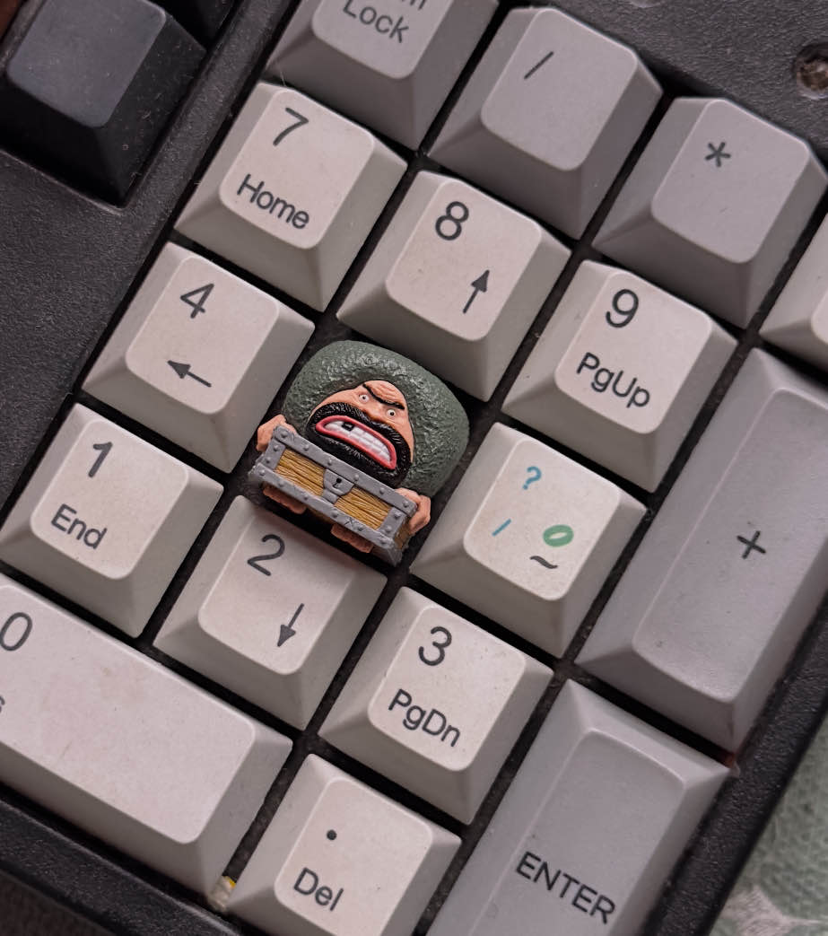 One Piece Anime Box Man Resin Keycap - Custom Personalized Decorative Keycap for Mechanical Keyboard - Perfect for Gaming, Typing & Anime Collectors