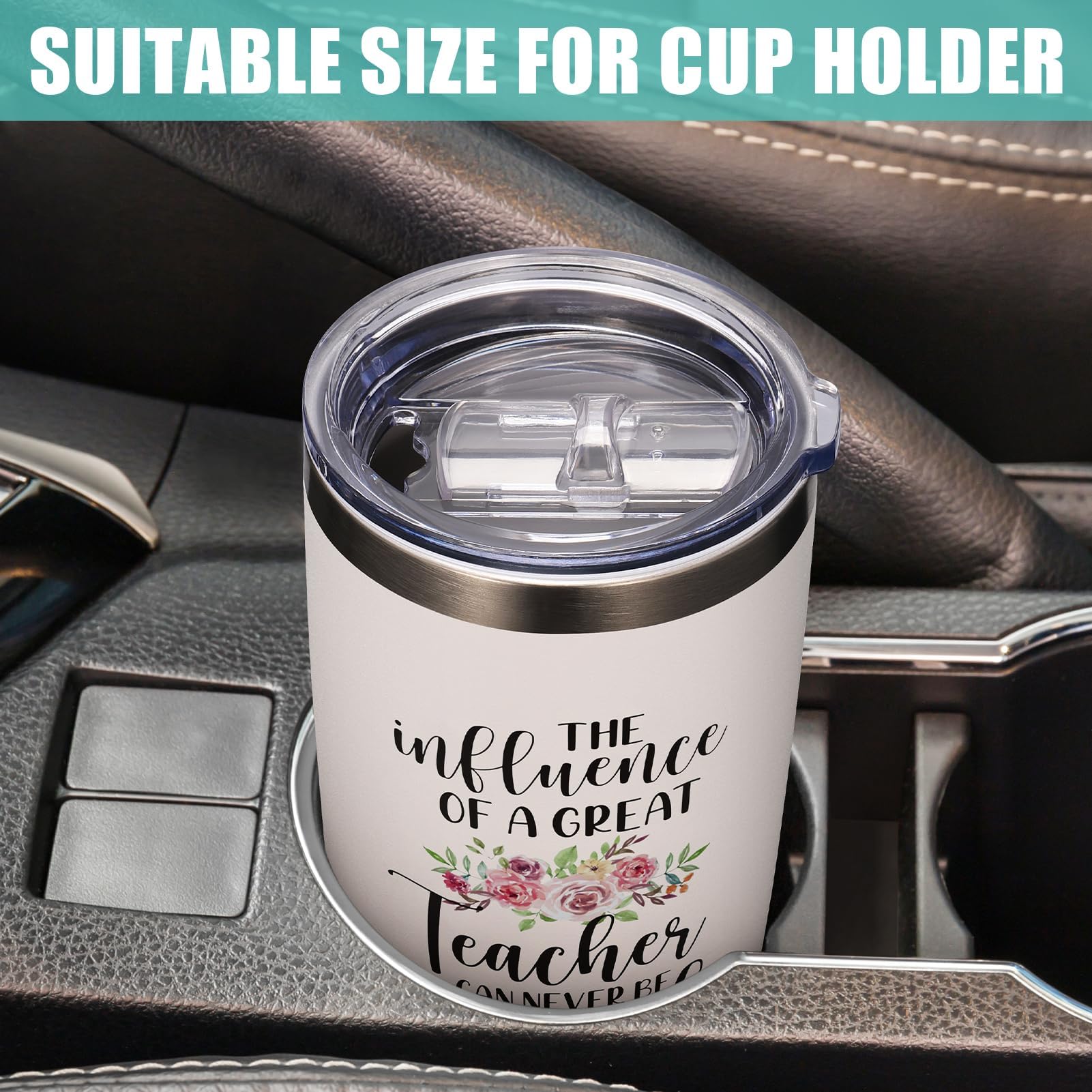 20 oz Insulated Tumbler Cup - Best Teacher Gift for Women, Teacher Appreciation Week, Graduation, Retirement & Birthday - Perfect Thank You Present from Students - Keeps Drinks Hot/Cold for School, Office & Home Use