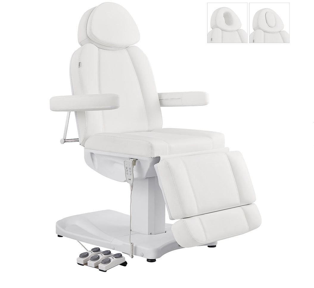 Professional Electric Esthetician Chair with 3 Motors - Adjustable Facial Spa Bed for Beauty Salon, Tattoo & Massage Therapy - Perfect for Eyebrow Microblading, Lash Extensions & Skin Treatments
