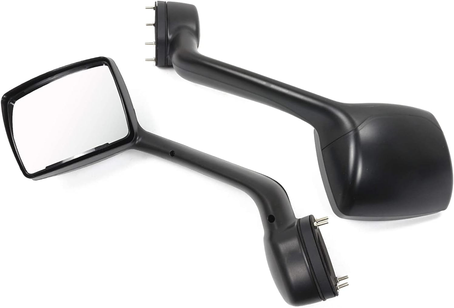 Aostirmotor Black Hood Mirrors for KENWORTH T680 (2013-2020) & Peterbilt 579/587 (2010-2017) - Left & Right Side Truck Mirror Set - Perfect for Highway Safety & Blind Spot Visibility
