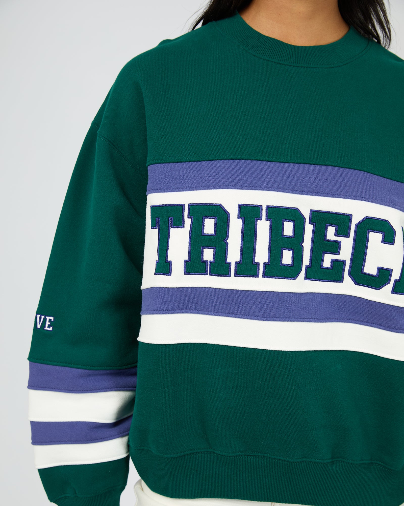 All About Eve Tribeca Box Crew Sweatshirt - Forest Green | Cozy Women's Pullover for Casual Wear & Loungewear
