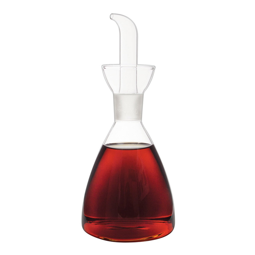 Avanti Glass Conical Oil and Vinegar Cruet Bottle - 500ml (17oz) Premium Kitchen Dispenser for Salad Dressing, Cooking Oil & Balsamic Vinegar - Perfect for Restaurants, Home Kitchens & Gourmet Cooking