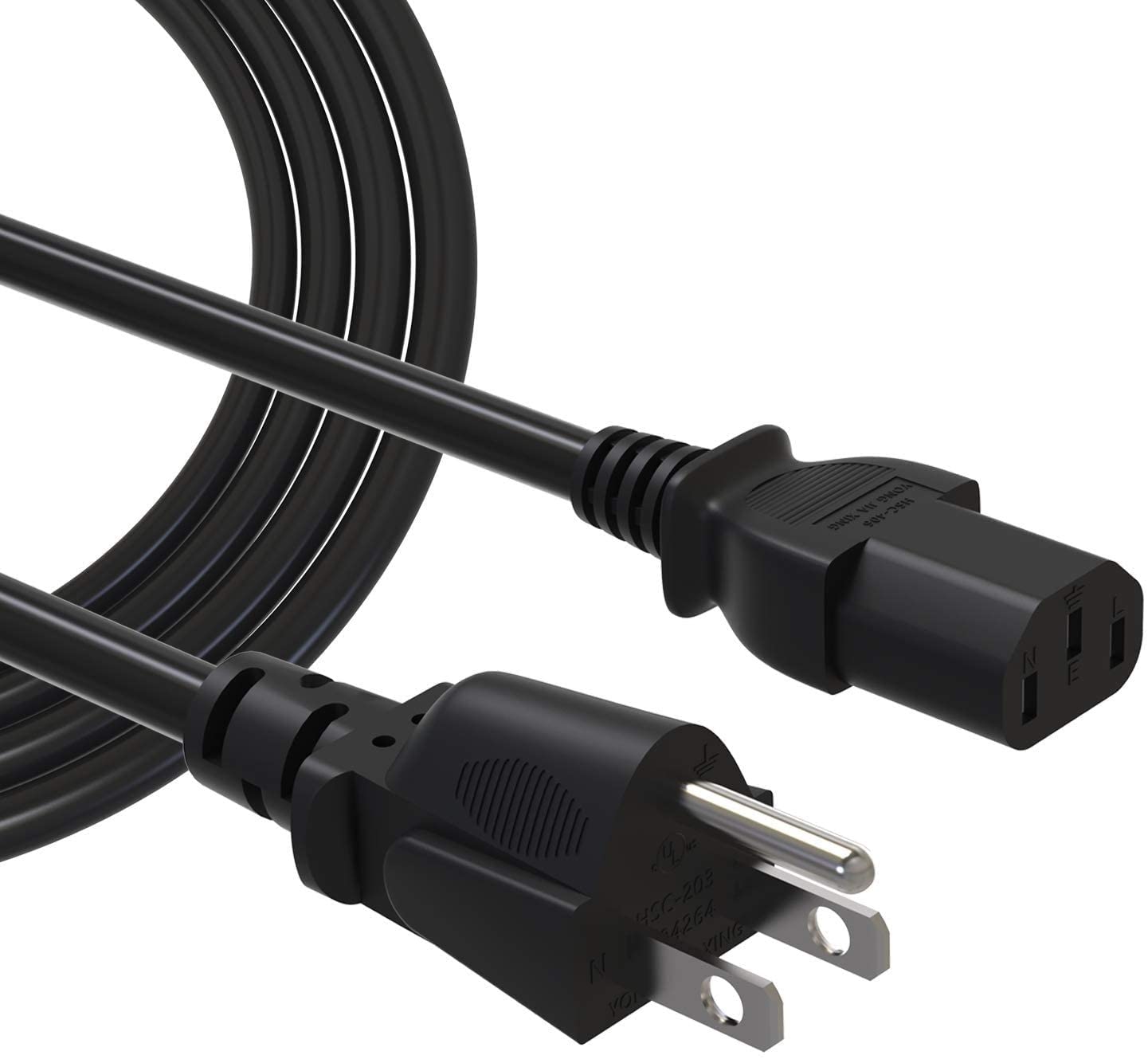 10FT Long 3-Pin AC Power Cord Cable for Xbox 360, PS3, Play Station 3 - Replacement Power Supply for Gaming Consoles - Perfect for Home Entertainment Setup