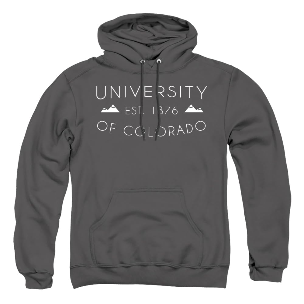 University of Colorado Official Unisex Pullover Hoodie - Charcoal, Medium - Comfortable & Stylish for College Students, Alumni & Fans - Perfect for Campus Wear, Game Days & Casual Outfits