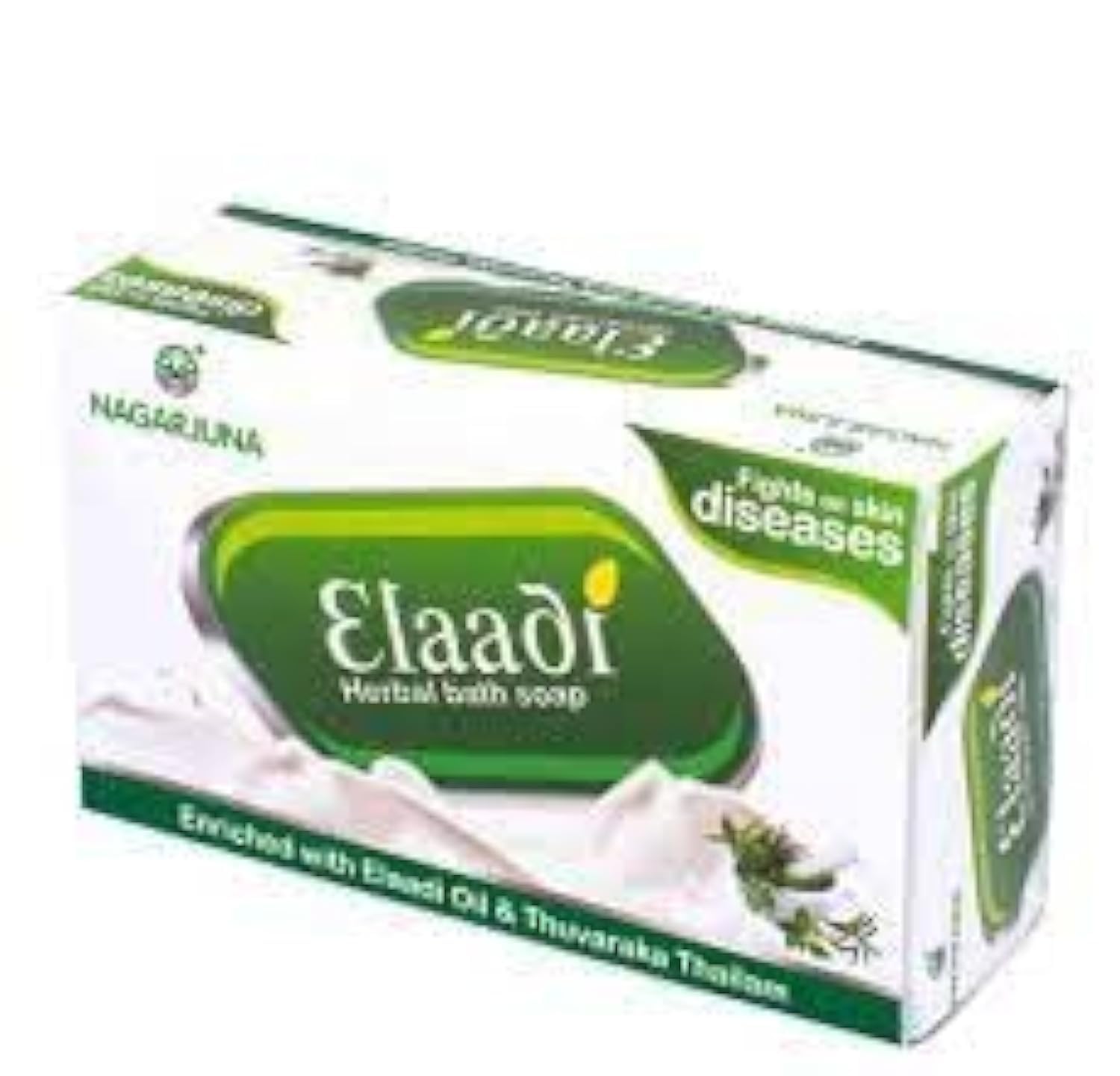 Nagarjuna Elaadi Ayurvedic Soap - Pack of 10 Bars | Herbal Skin Care for Dry & Sensitive Skin | Perfect for Daily Cleansing & Aromatherapy