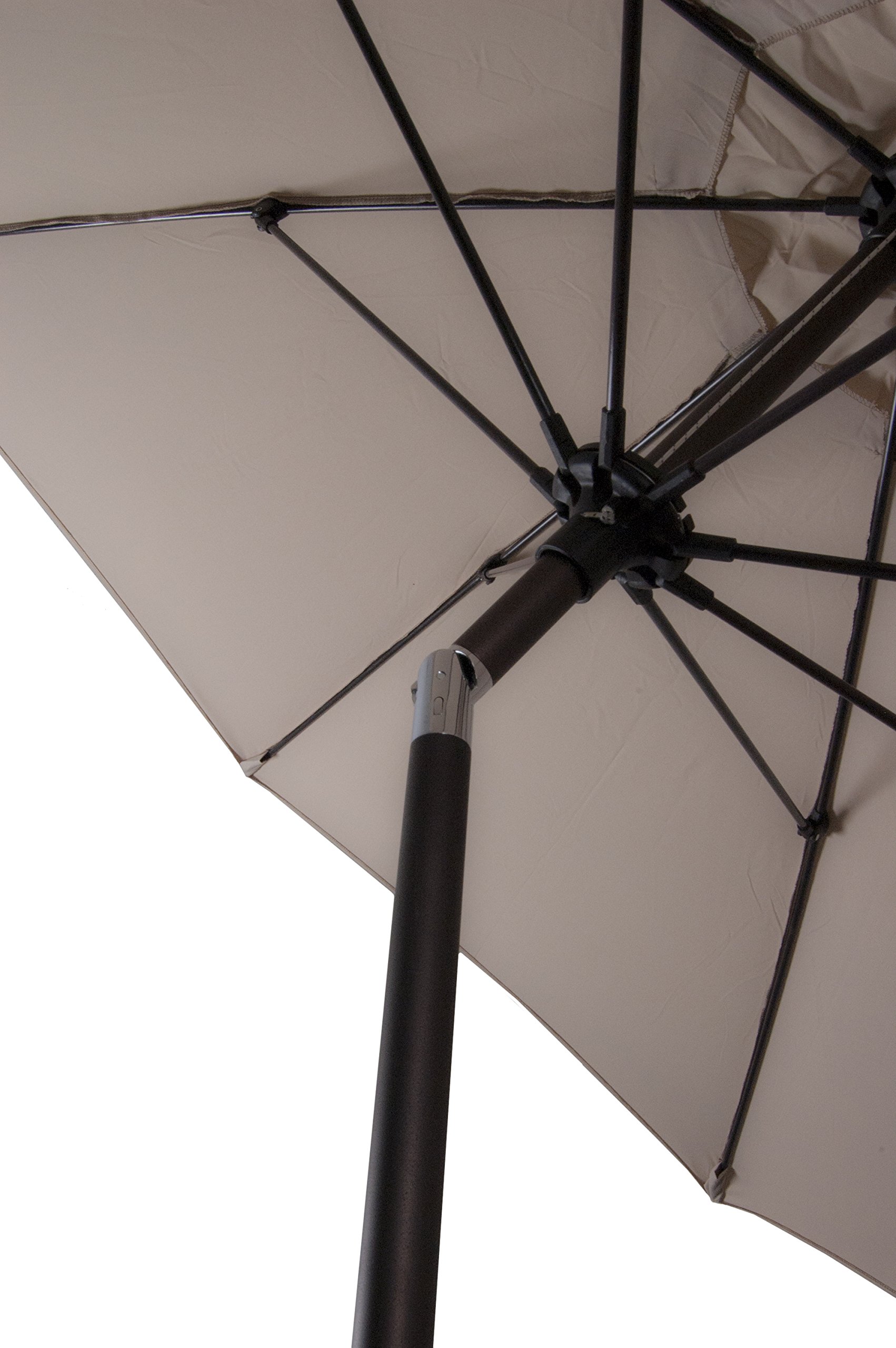 Astella ALUS906117-P22 9 ft. Economy Market Umbrella in Antique Beige/Bronze - Outdoor Patio, Garden, Poolside, and Commercial Use