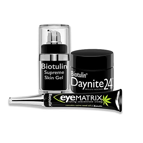 Biotulin Anti-Wrinkle Face Cream Set - Natural Wrinkle Reducer & Skin Tightening Treatment for Women - Perfect for Daily Skincare Routine & Anti-Aging Regimen