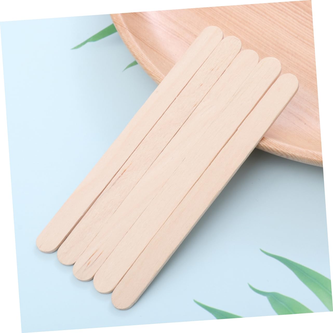 300 Pcs Wooden Wax Spatulas - Waxing Tools for Hair Removal, DIY Waxing, and Beauty Salons - Perfect for Eyebrow Shaping, Leg Waxing & Facial Hair Removal