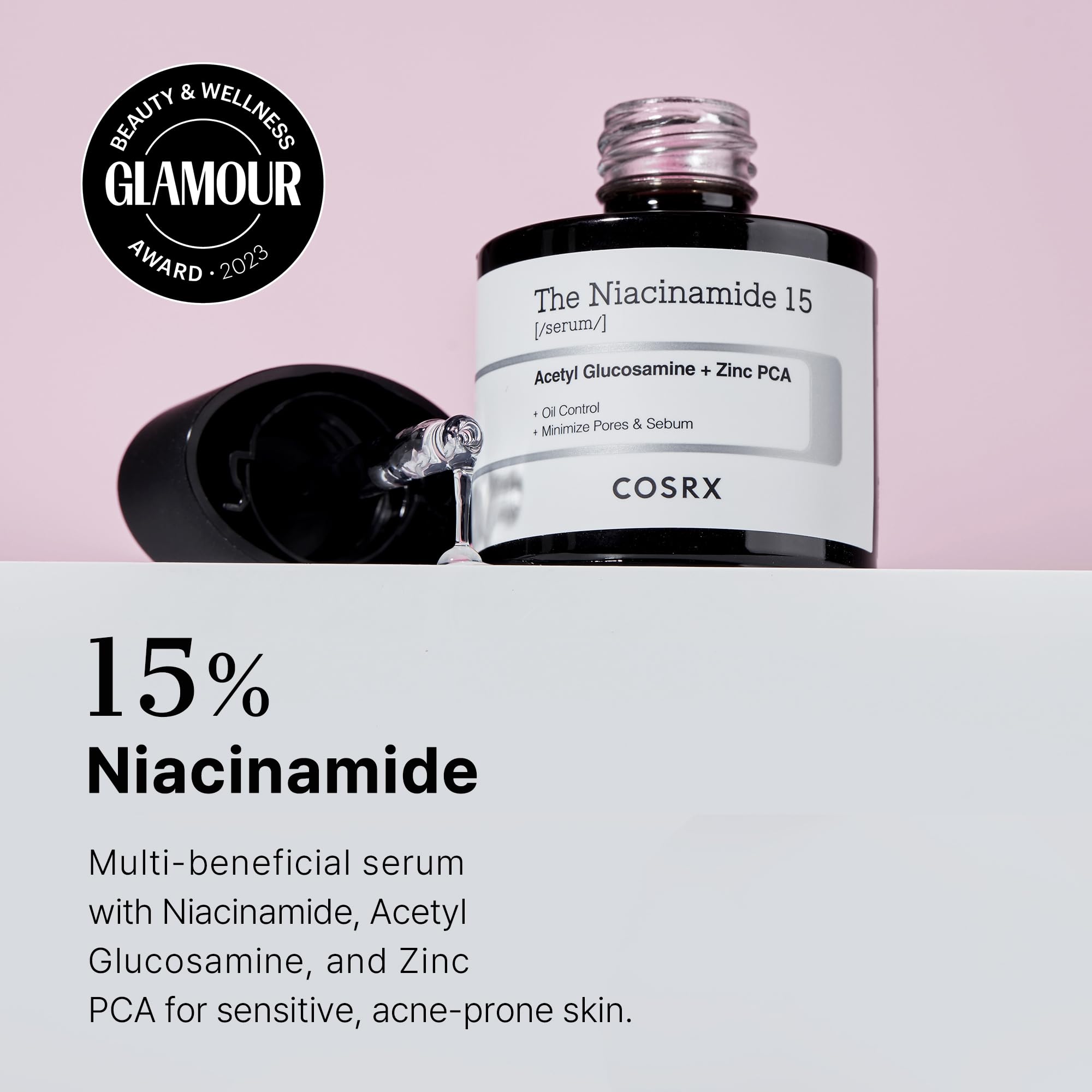 COSRX Morning Skin Care Routine - Galactomyces Balancing Essence & Niacinamide 15% Serum for Rough Skin & Pore Minimizing | Korean Skincare for Daily Use | Brightening & Hydrating Facial Treatment for Glowing Skin | Perfect for AM Routine & Sensitive Skin Care