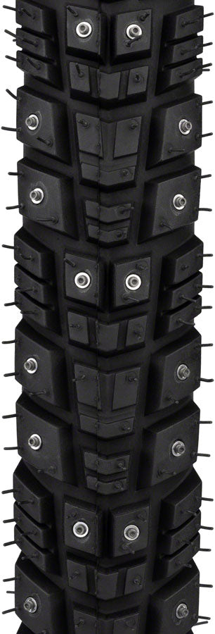 45NRTH Gravdal Tubeless Folding Bike Tire - 700x45, Black, 60 TPI, 240 Concave Carbide Studs (11000217) | Winter Cycling, Snow & Ice Traction, Fat Bike Commuting, Off-Road Adventures
