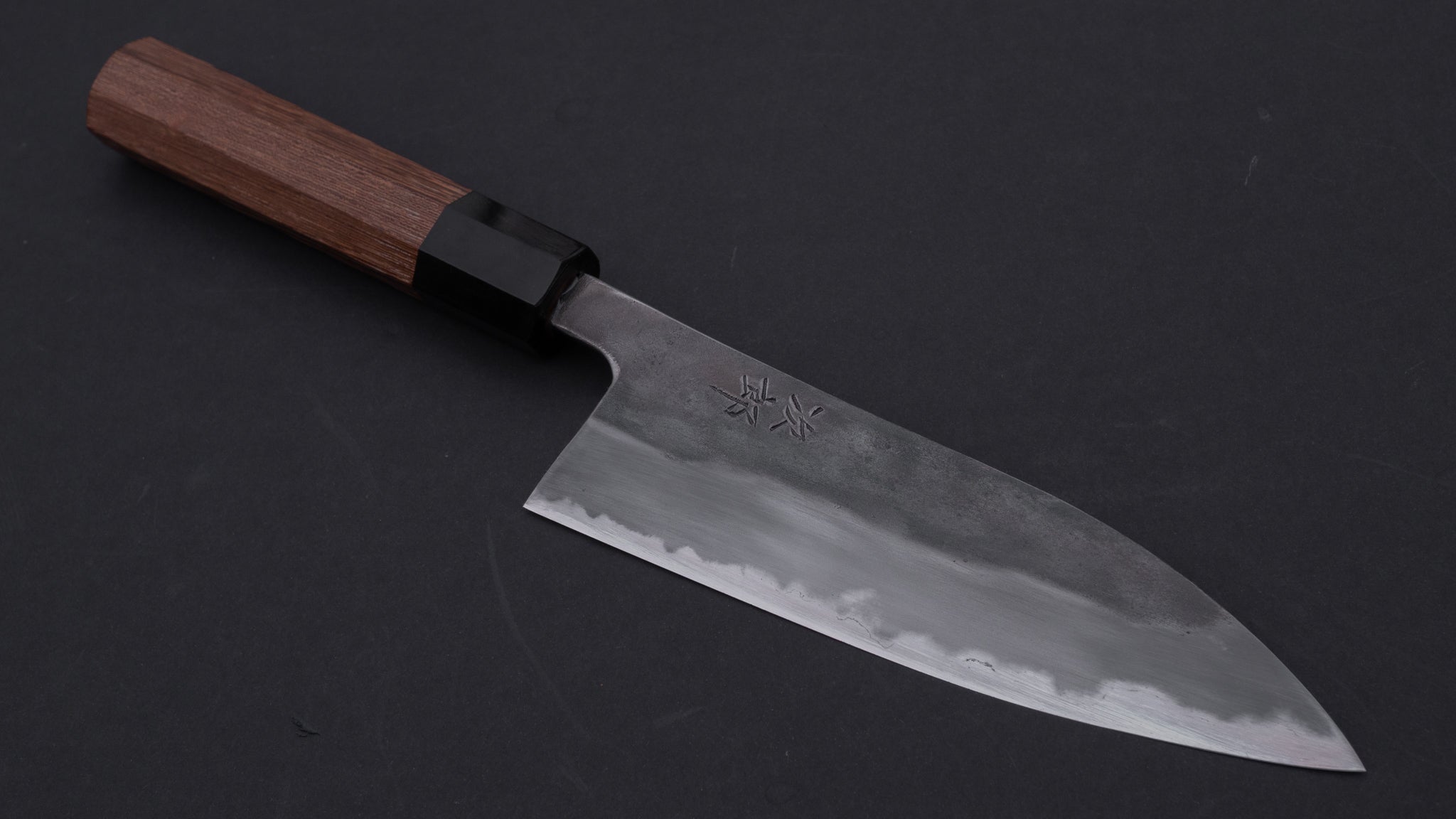 Jiro Tsuchime Wa Santoku 165mm Japanese Chef Knife with Taihei Tagayasan Handle - Premium Kitchen Knife for Slicing, Dicing & Chopping - Perfect for Home Cooks & Professional Chefs