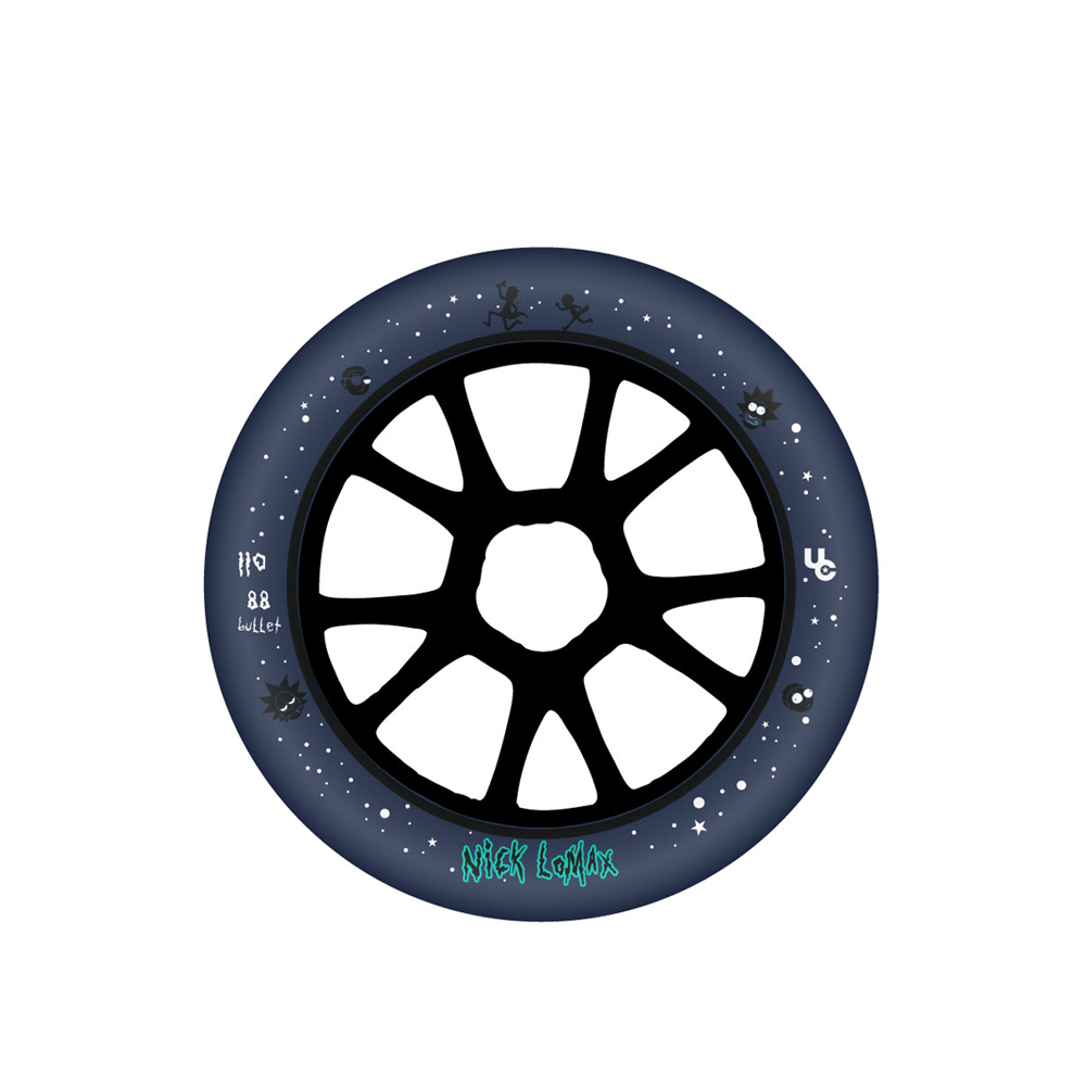 Undercover Nick Lomax TV Line 110mm/88a Skateboard Wheels - High-Performance Bullet Shape for Smooth Rides | Perfect for Street Skating, Park Tricks & Cruising