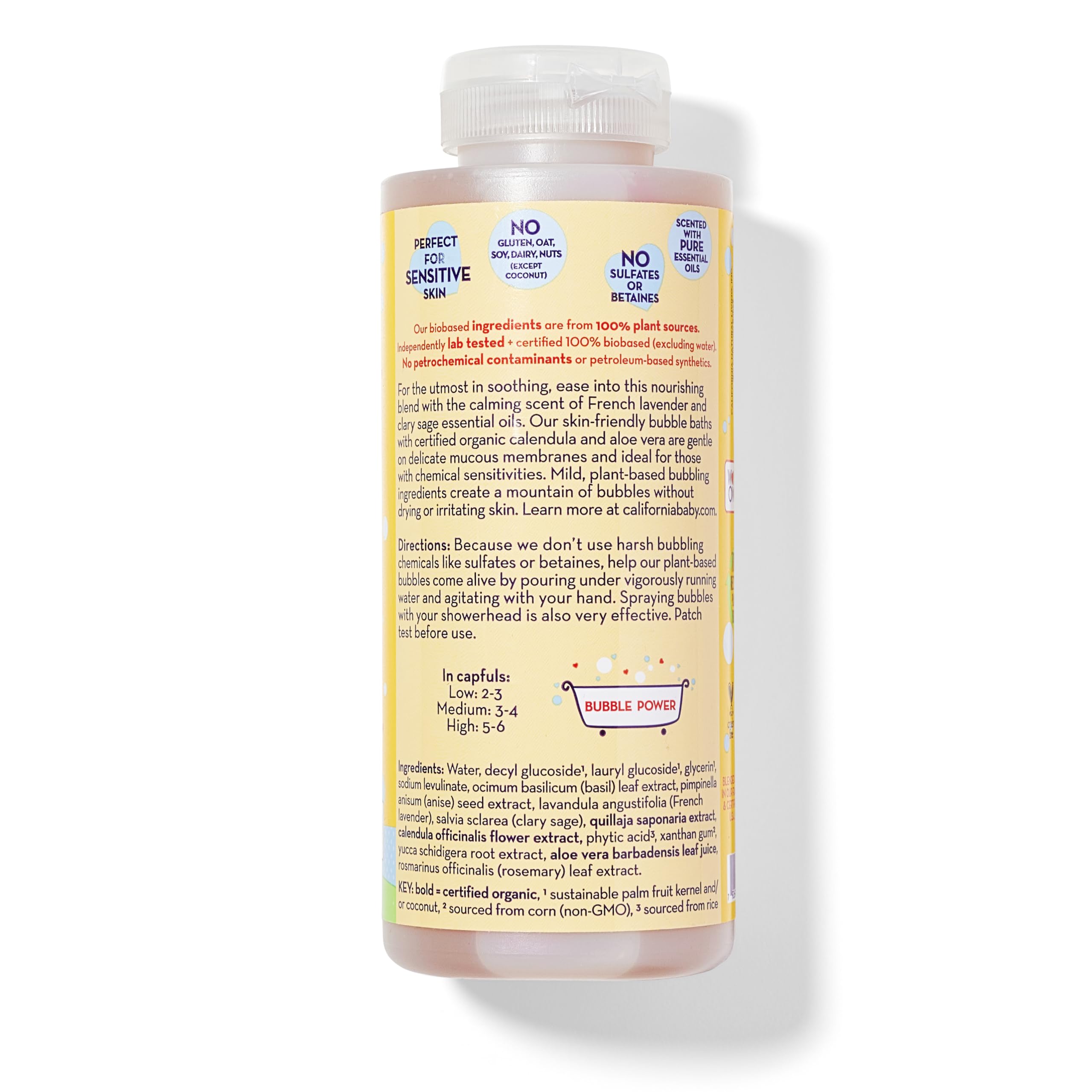 California Baby Calendula Aromatherapy Bubble Bath - 13 fl oz (390 ml) - Soothing Natural Baby Wash for Sensitive Skin & Relaxing Bath Time for Kids