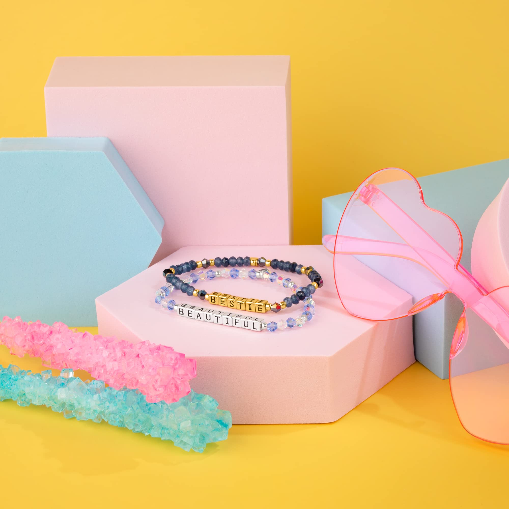 INSPIRED VOICES Friendship Bracelets - Best Friend Beaded Bracelets, Sister & Bestie Gifts for Women, Perfect for Birthdays, Anniversaries & Everyday Wear
