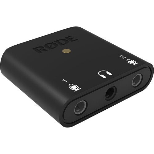 RODE AI Micro Ultracompact 2x2 USB-C Audio Interface for Podcasting, Streaming & Recording - Perfect for Home Studios & Content Creators