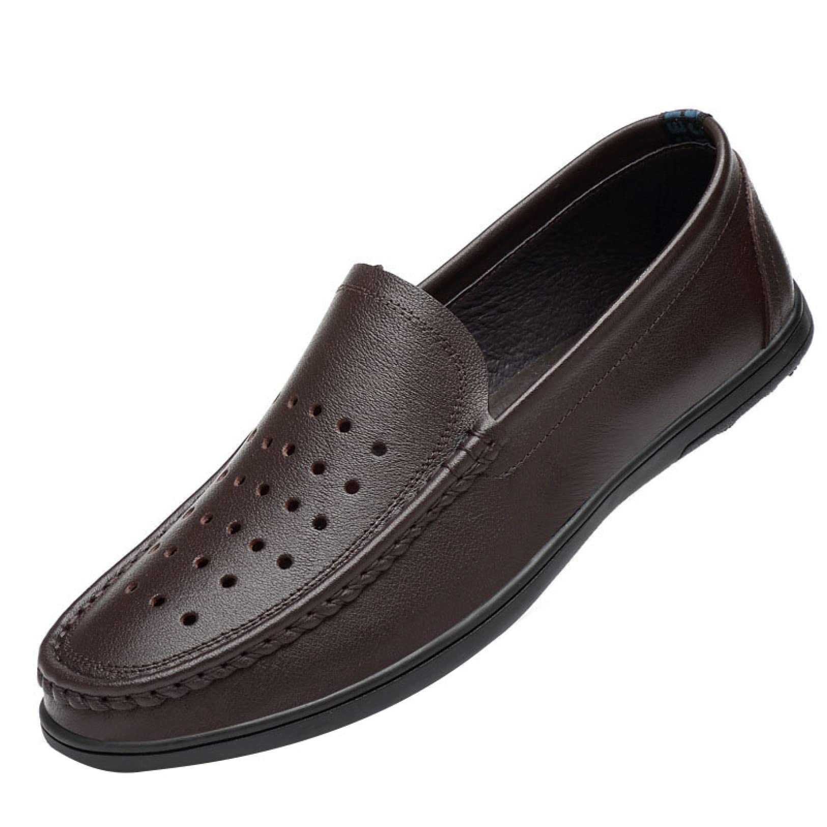 Hoxekle Men's Lightweight Breathable Slip-On Loafers - Casual Driving Moccasins & Boat Shoes for Outdoor Walking, Travel, and Daily Wear