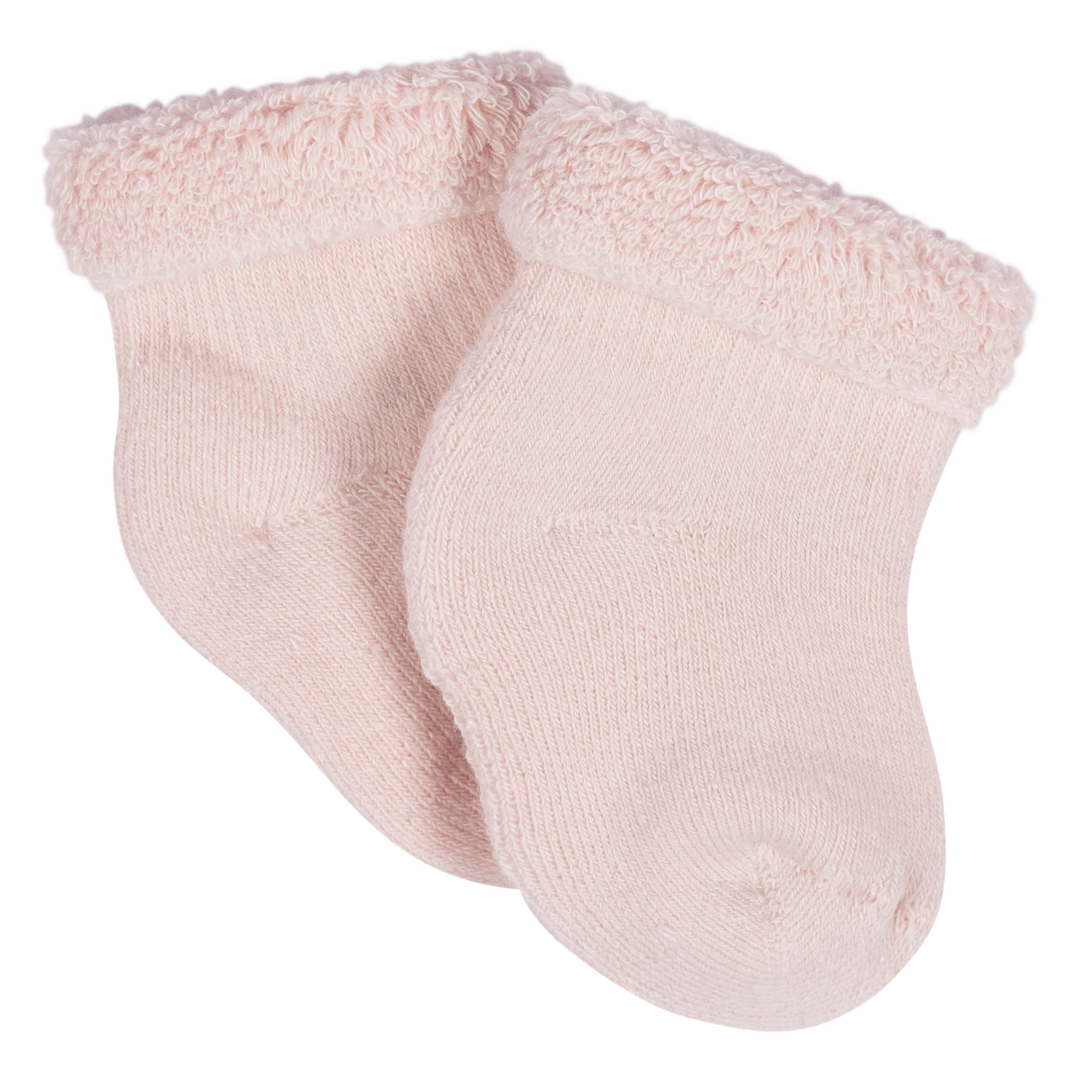 12 Pack Baby Girls Golden Floral Terry Wiggle Proof® Socks - Non-Slip Soft Cotton Socks for Toddlers - Perfect for Playtime, Daycare & Special Occasions