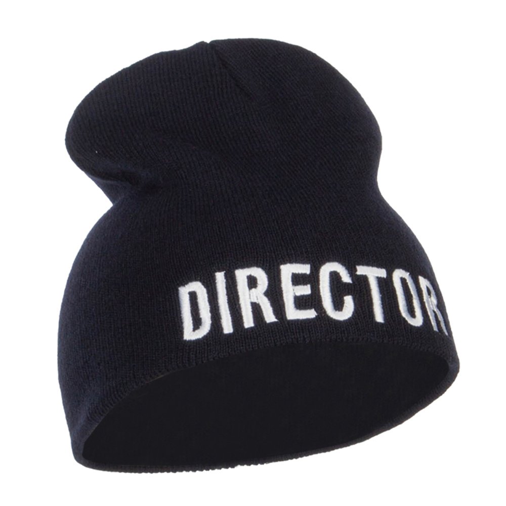 E4Hats.com Director Embroidered Short Beanie - Stylish Winter Hat for Men & Women - Perfect for Outdoor Activities, Sports, and Casual Wear