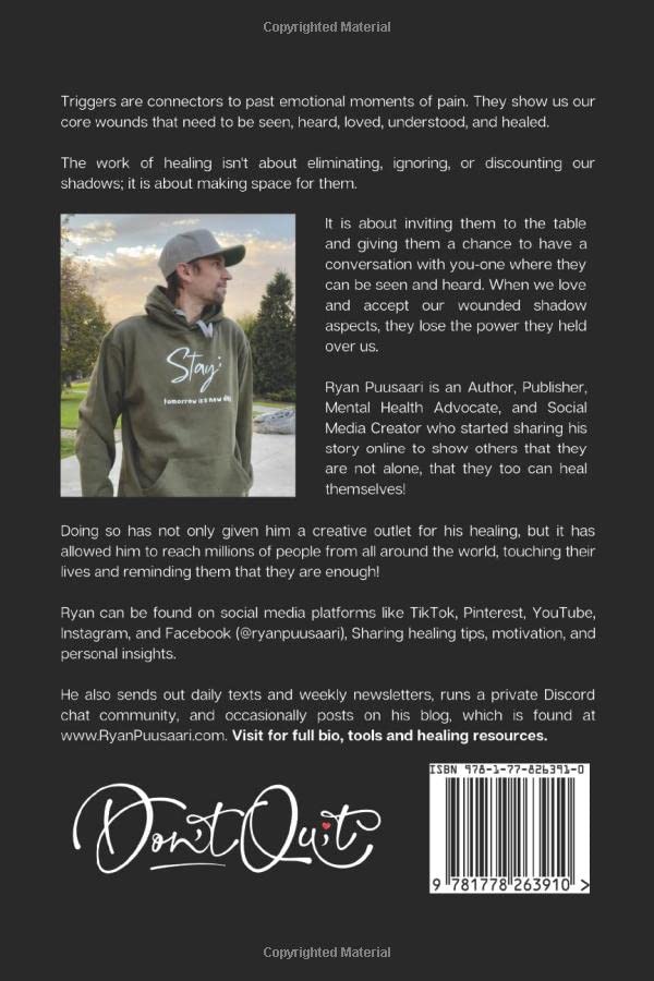 Trigger Warning: Shadow Work Journal & Workbook for Emotional Healing and Reparenting - Guided Exercises for Self-Discovery, Inner Child Work, and Trauma Recovery | Perfect for Therapy, Self-Care, and Personal Growth