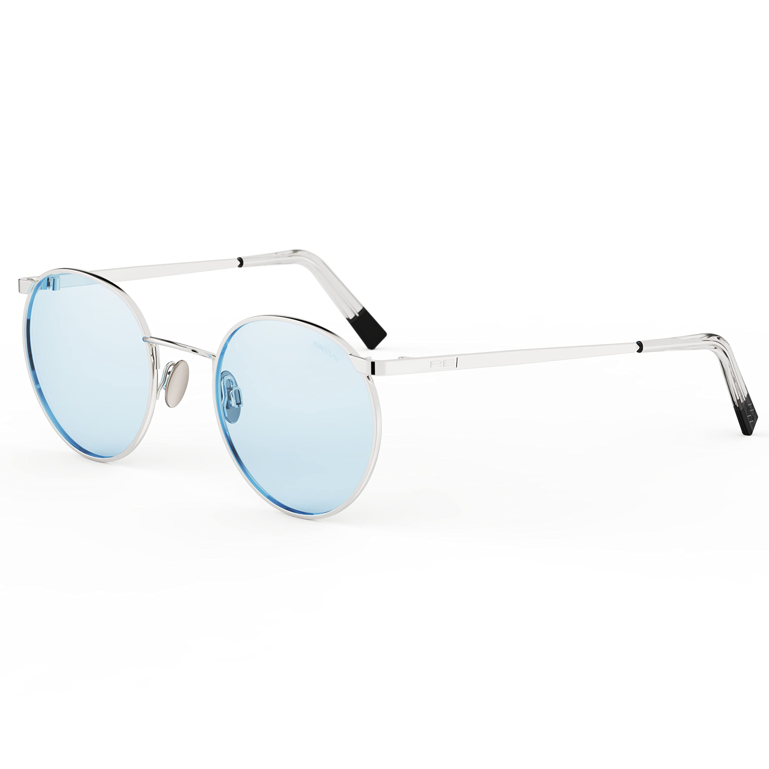 Randolph USA P3 Vintage Round Sunglasses for Men & Women - 100% UV Protection - Classic Aviator Style - Perfect for Driving, Outdoor Activities & Fashion Statement