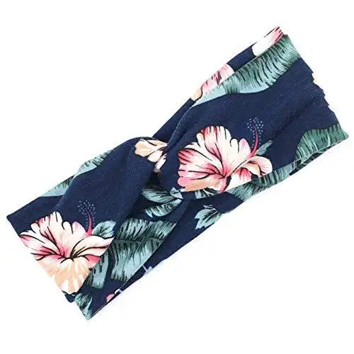 Stylish Printed Hair Bands Set for Women - 6 Pack Fashion Hair Accessories for Ponytail, Bun & Everyday Use - Perfect for Workout, Office & Casual Wear