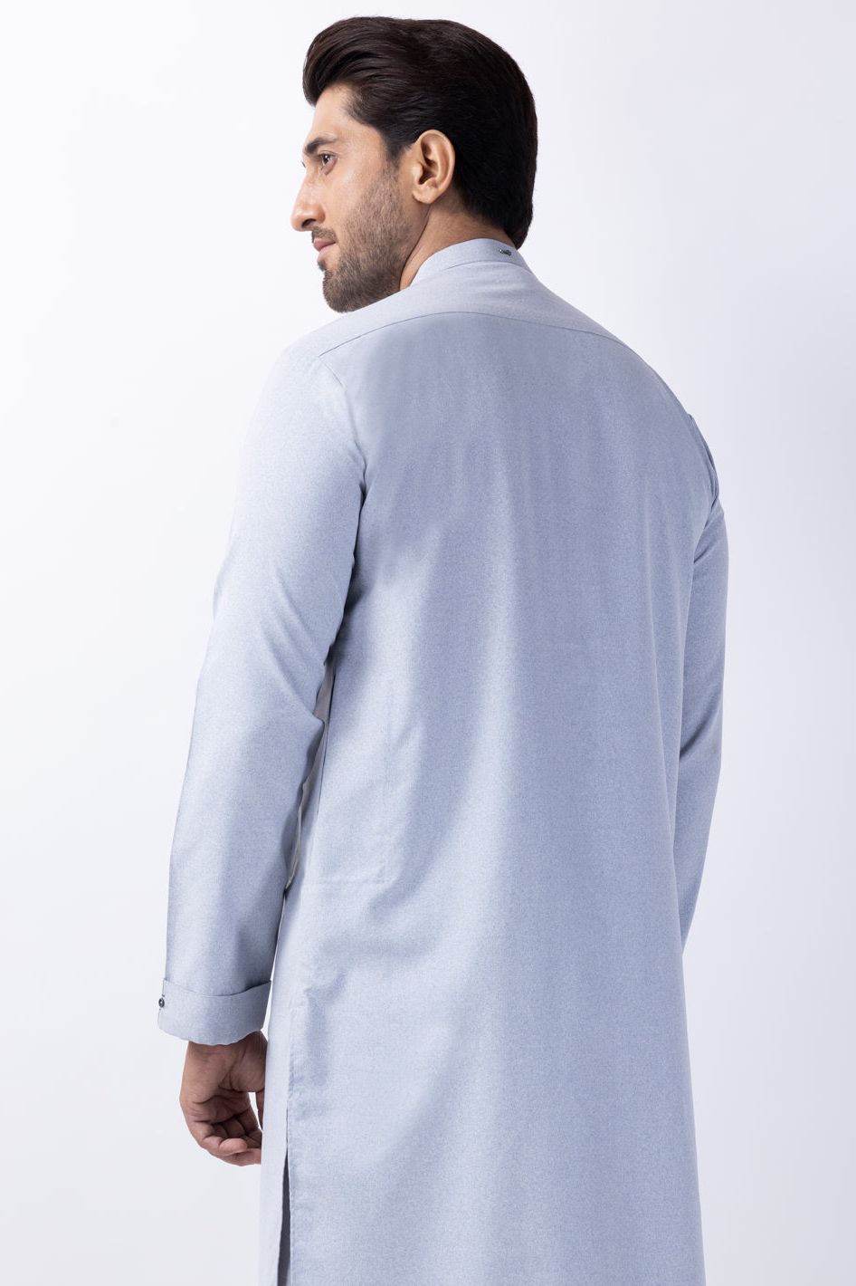 Stylish Blended Light Grey Kurta for Men & Women | Comfortable Cotton Ethnic Wear | Perfect for Festivals, Weddings & Casual Outings