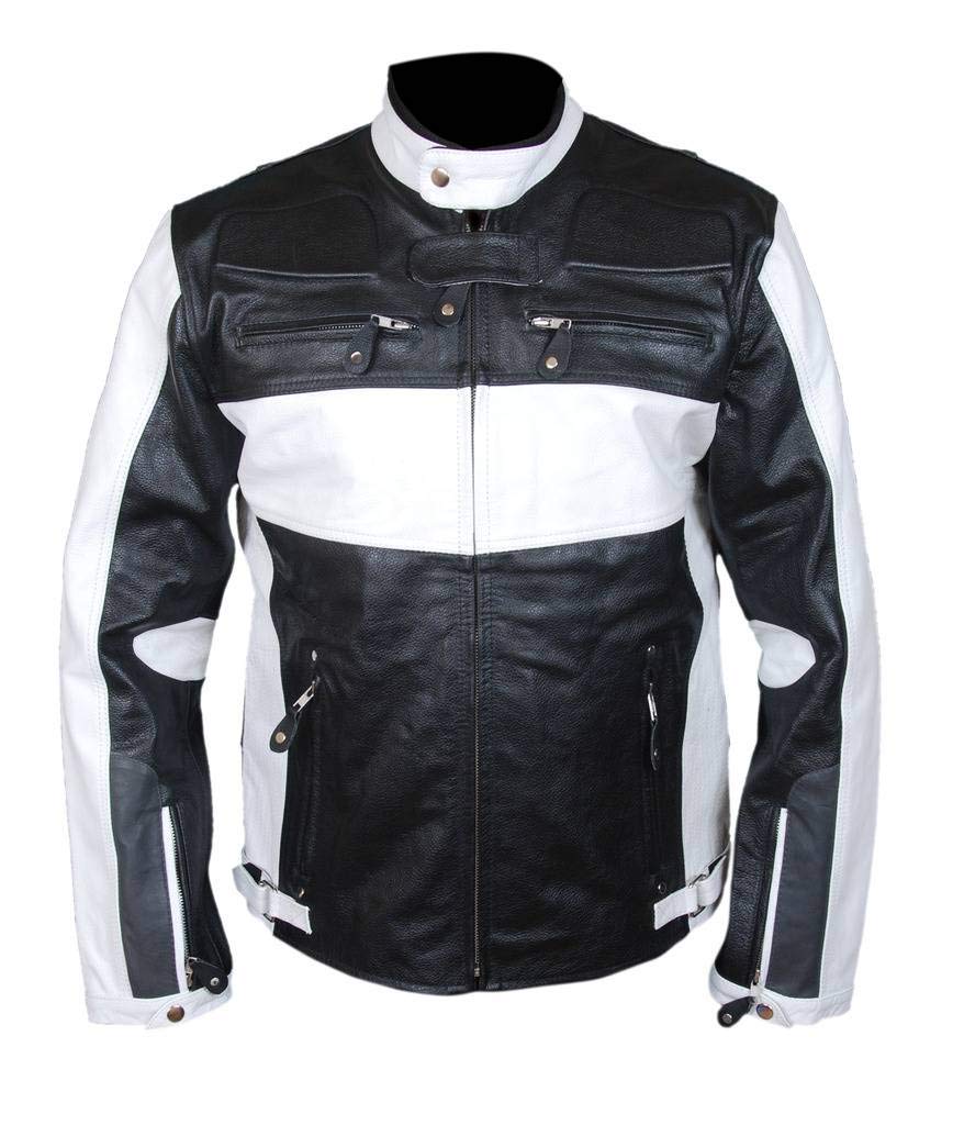 F&H Men's Vin Diesel Fast & Furious 7 Leather Jacket - Biker Style Motorcycle Outerwear for Cosplay & Movie Fans