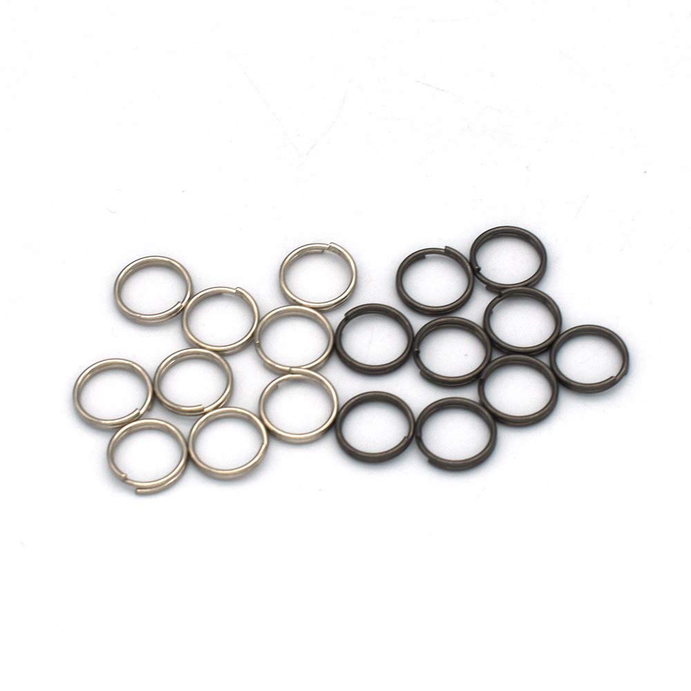 10mm Stainless Steel Key Rings 200pcs - Gold Jewelry Charms & Key Fobs for DIY Crafts