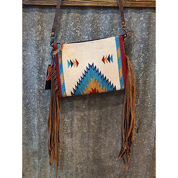 American Darling White Blanket Cross Body Bag - Stylish & Cozy Blanket Scarf for Women | Perfect for Travel, Shopping & Outdoor Activities