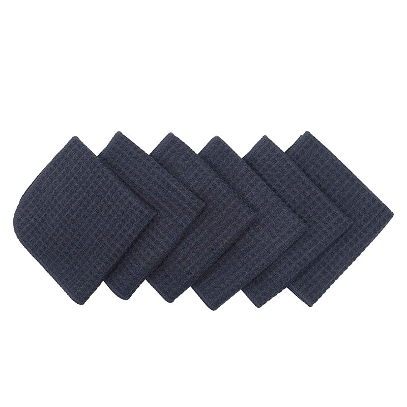 Premium Waffle Weave Microfiber Towels - 16x16 Inches, 400GSM Ultra Absorbent, Pack of 12 - Perfect for Gym, Spa, Kitchen & Bathroom Use