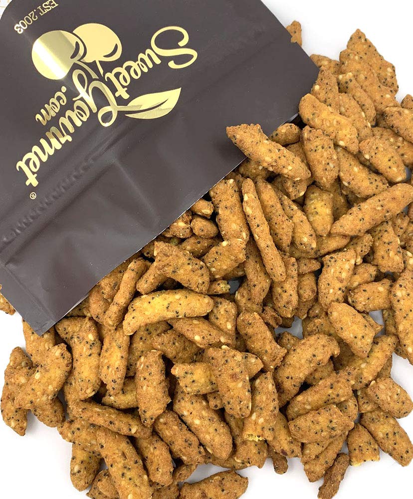SweetGourmet Everything Sesame Sticks - Crunchy Healthy Snack, 1 Pound Bag | Gluten-Free, Vegan, Non-GMO | Perfect for On-the-Go, Office Snacking & Party Trays