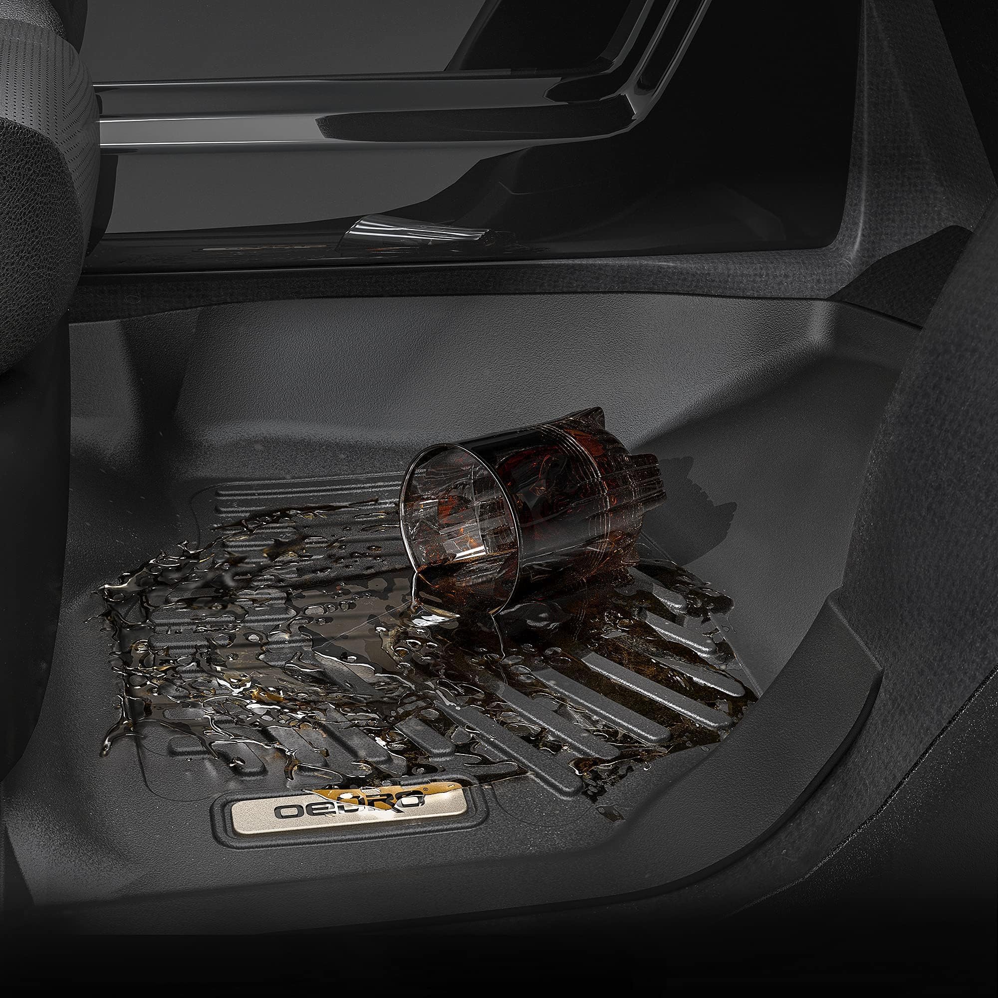 OEDRO All-Weather TPE Floor Mats for 2019-2025 Nissan Altima - 1st & 2nd Row Full Set Liners (Black) - Perfect for Rain, Snow, Mud Protection & Easy Car Interior Cleaning