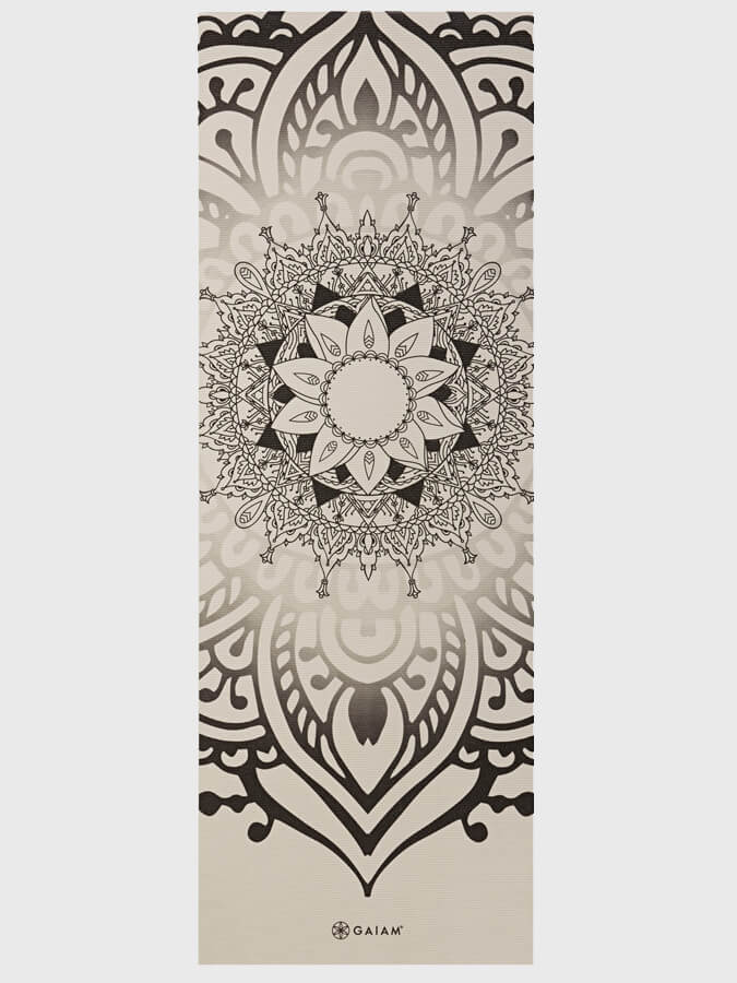 Gaiam Sundial Non-Slip Yoga Mat 5mm Thick - Premium Eco-Friendly Exercise Mat for Yoga, Pilates & Home Workouts - Perfect for Studios, Gyms & Outdoor Use