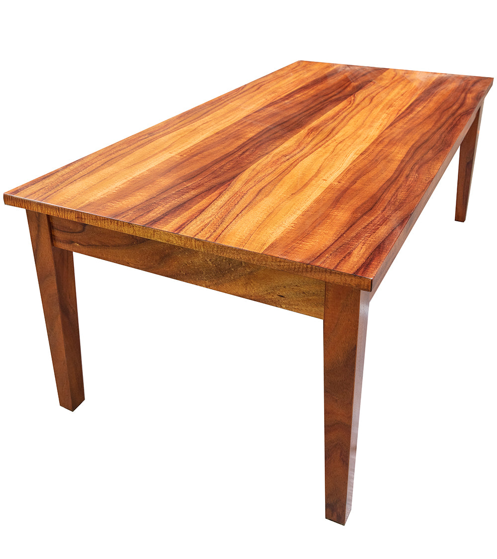 Premium Solid Wood Plantation Coffee Table - Rustic Farmhouse Style for Living Room, Lounge & Office - Eco-Friendly & Durable Home Decor