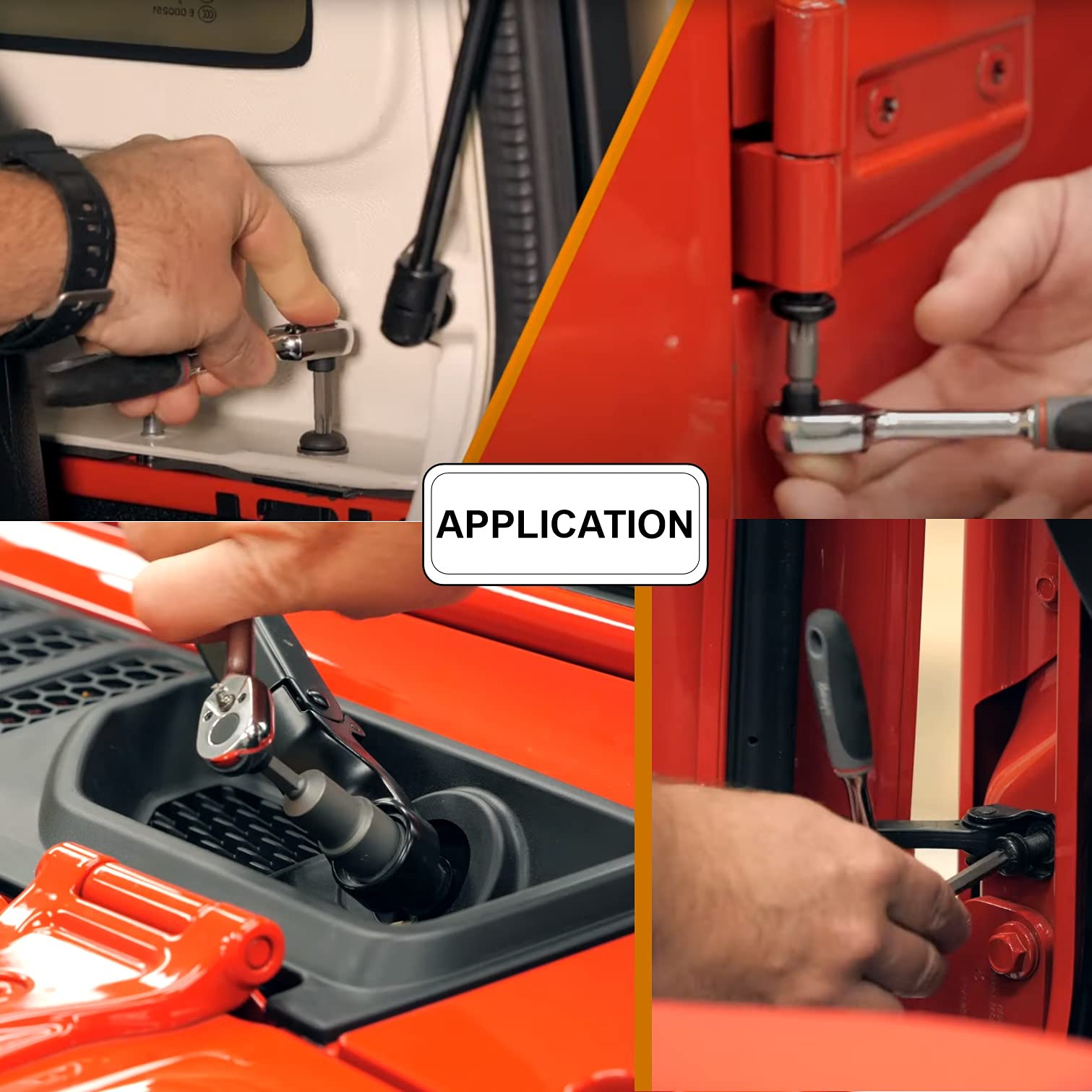 Jeep Wrangler JK JL Hard Top Screw Removal Torx Tool Kit (2007-2024) - Compatible with Rubicon, Sahara & Sport Models - Replaces OEM 68361574AB & 82214166AB - Red - Perfect for Roof Panel Removal & Hardtop Maintenance