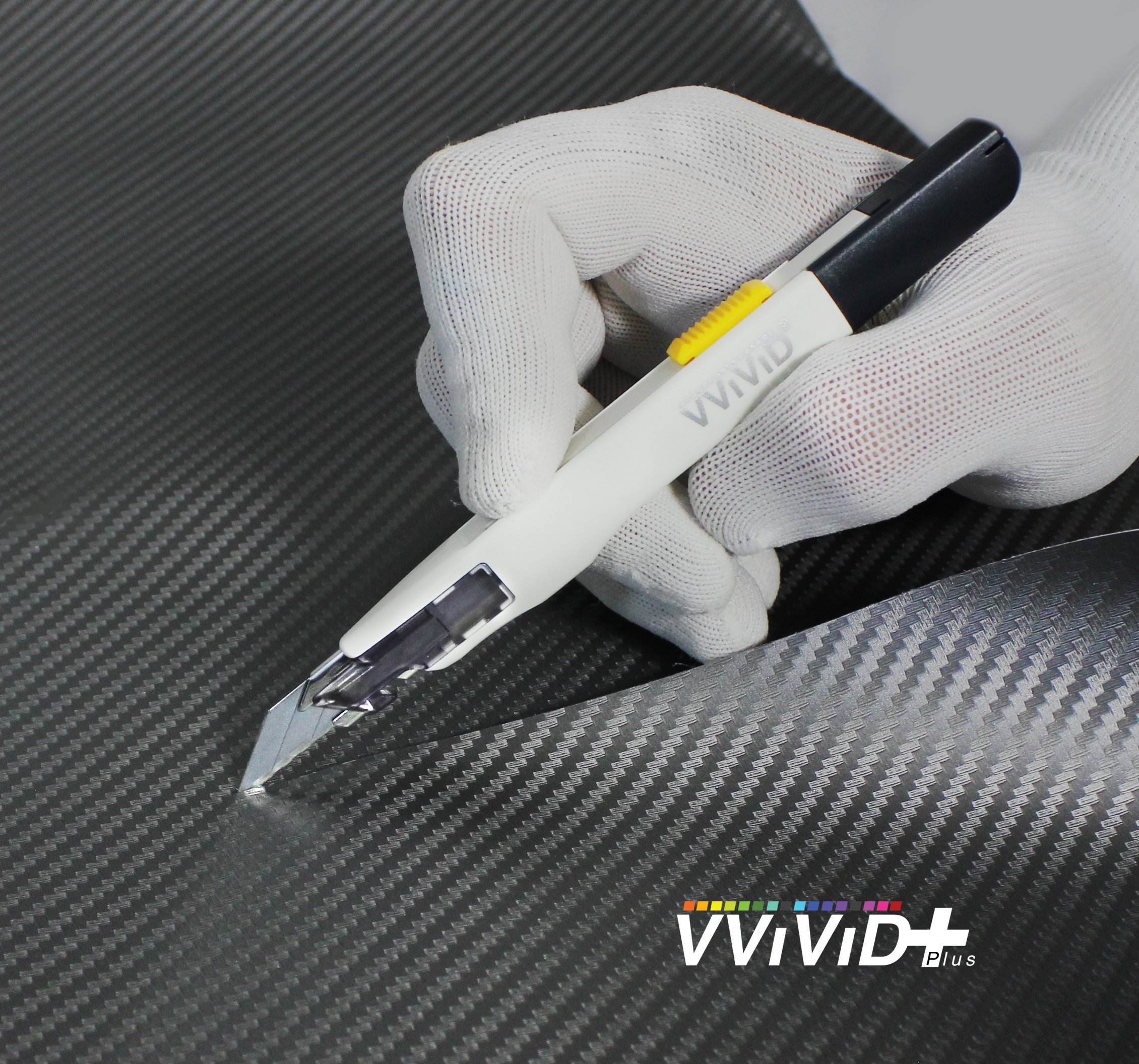 VViViD+ Premium Retractable Utility Knife - 3 Pack Precision Balanced Multi-Purpose Cutter for Crafting, Packaging, DIY Projects & Home Improvement