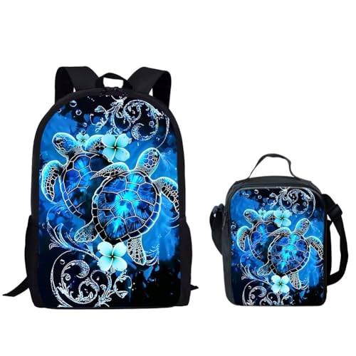 Blue Sea Turtle Floral