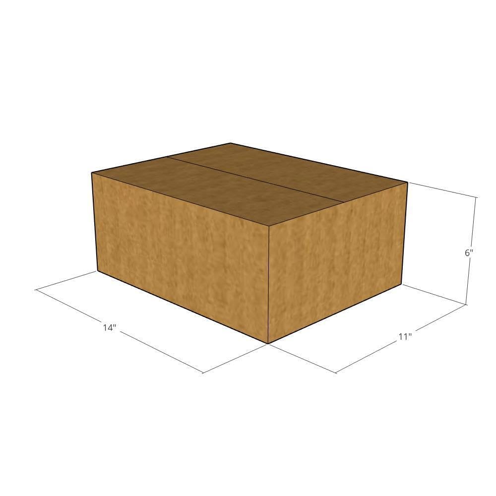 14x11x6 Inch 32 ECT Corrugated Moving Boxes - Pack of 100 | Heavy Duty Shipping Boxes for Business, Office & Home Use | Perfect for Packing, Storage & Ecommerce Shipping