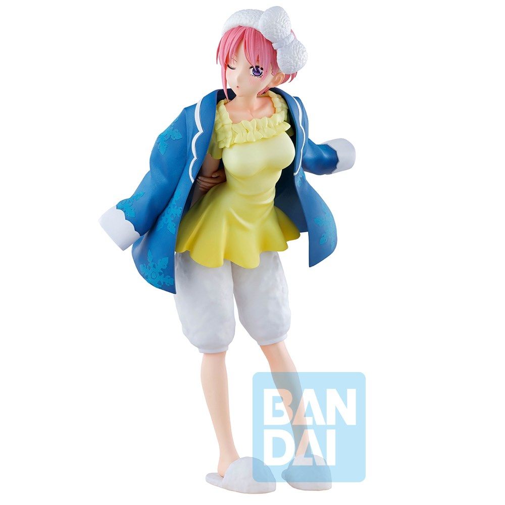 Bandai Ichibansho The Quintessential Quintuplets Ichika Nakano Loungewear Ver. Anime Figure - Collectible Display for Anime Fans, Home Decor, and Gift for Otaku Enthusiasts
