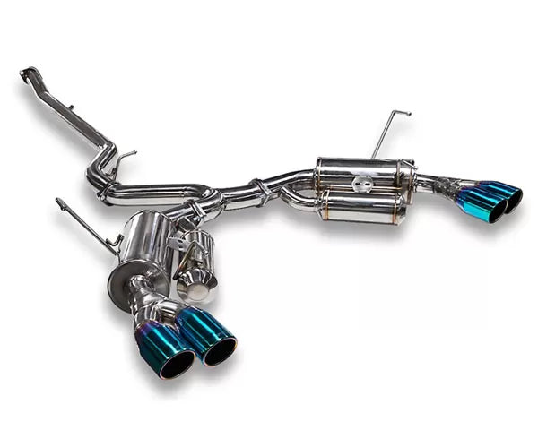2011-2014 Subaru WRX STI Sedan Performance Exhaust System with Tecno Tips - SM1302 0310G - High Flow Cat-Back Exhaust for Enhanced Sound & Power - Perfect for Street Racing & Performance Upgrades