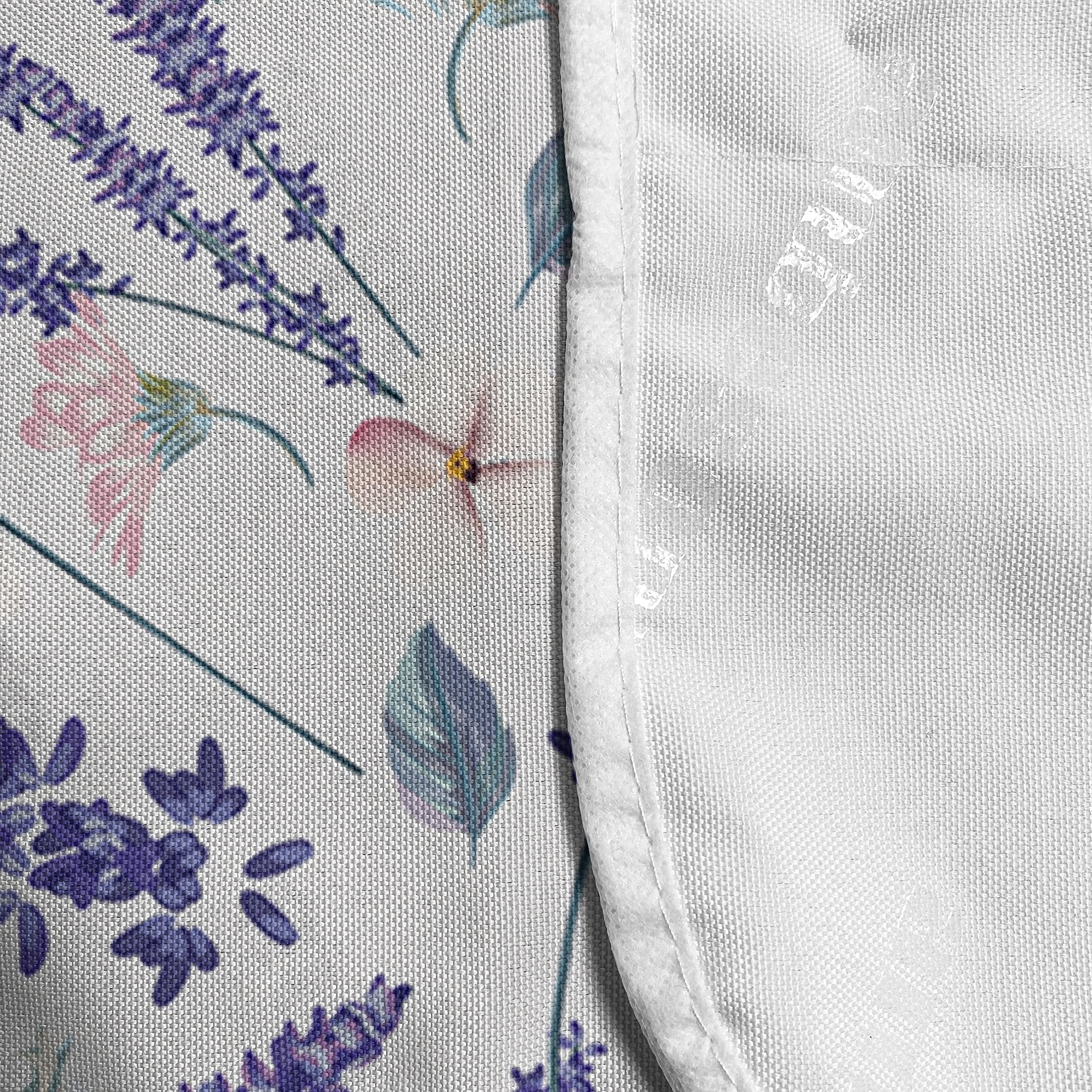 Ambesonne Violet Microwave Cover - Waterproof Floral Lavender Blossom Design, 36