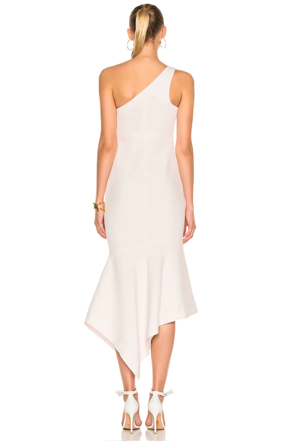 Dulcina One Shoulder Cocktail Dress in Cinq Pink - Perfect for Evening Parties, Weddings & Special Occasions