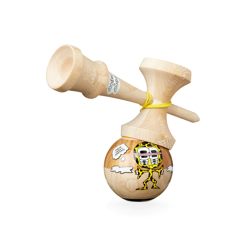 Krom Zoggy n' Moggy Kendama - Premium Japanese Skill Toy for All Ages | Perfect for Stress Relief, Hand-Eye Coordination & Fun Indoor/Outdoor Play