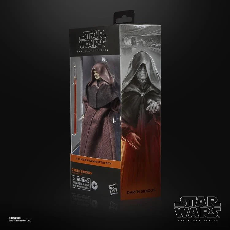 Star Wars The Black Series Darth Sidious Action Figure - Revenge of the Sith Edition | Collectible Sith Lord Toy for Display & Star Wars Fans | Perfect for Cosplay, Gift Giving & Movie Memorabilia Collections