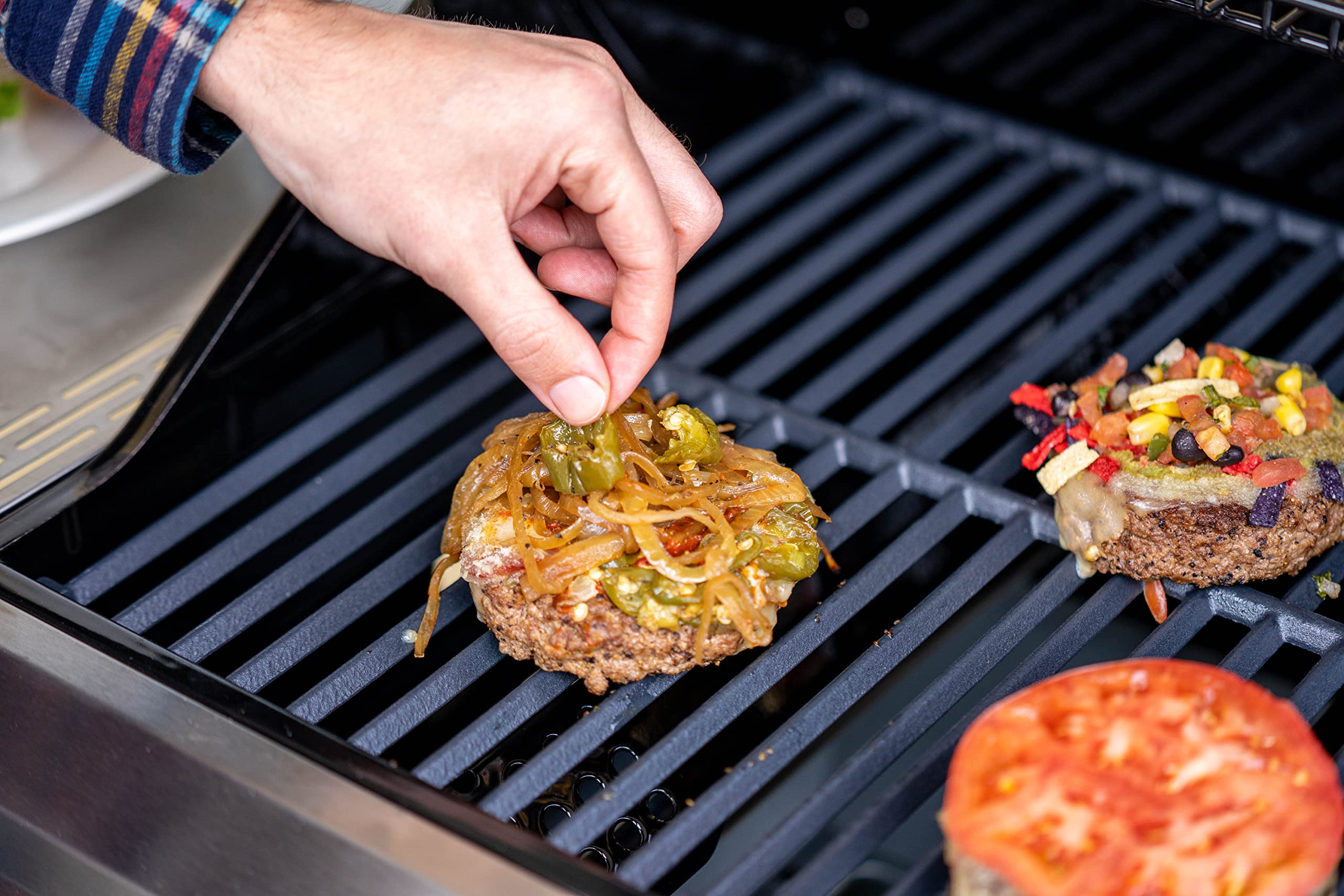 Monument Grills 14633 2-Burner Stainless Steel Propane Gas Grill with Clearview® Lid & Knob Controls - Mesa 200 Outdoor BBQ Grill for Backyard, Patio, and Tailgating
