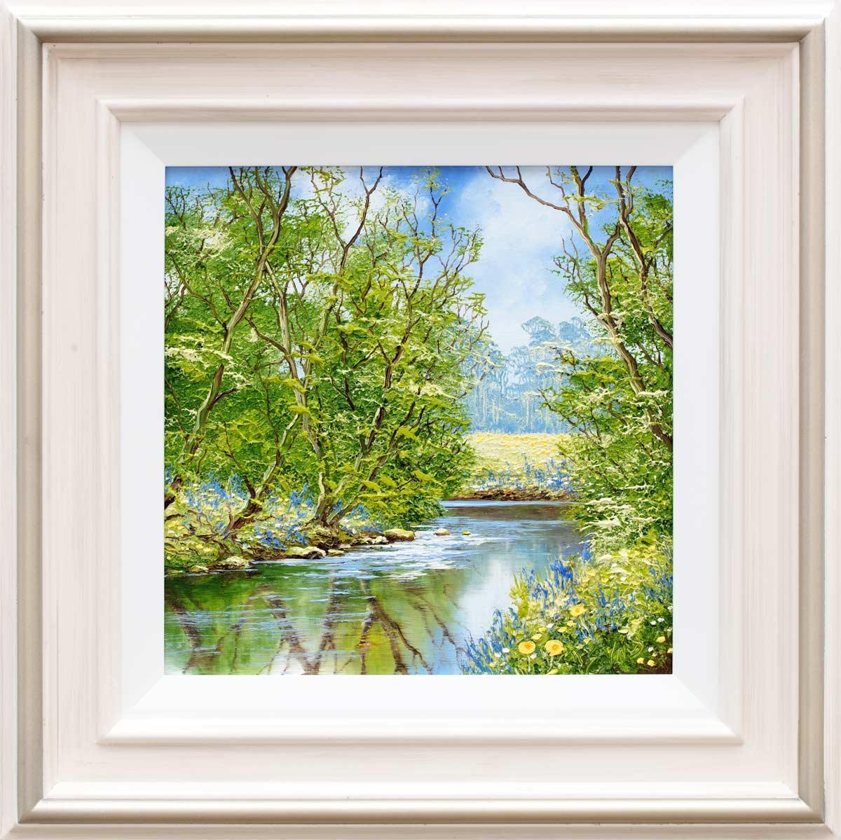 Original 'A Day in Spring' Painting - Handmade Artwork for Home Decor, Office & Gift Giving - Perfect for Living Room, Bedroom & Wedding Presents
