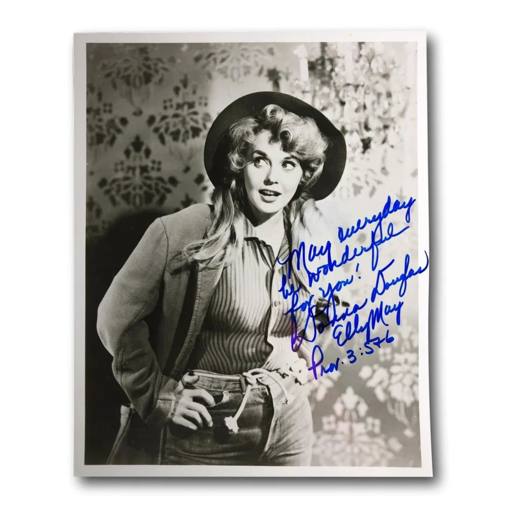 Donna Douglas Autographed 8x10 Photo with JSA COA - Beverly Hillbillies Elly May Signed Memorabilia - Perfect for Collectors, Fans & Home Theater Decor